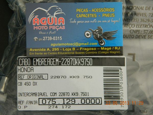 Cabo de Embreagem - CB 450 DX